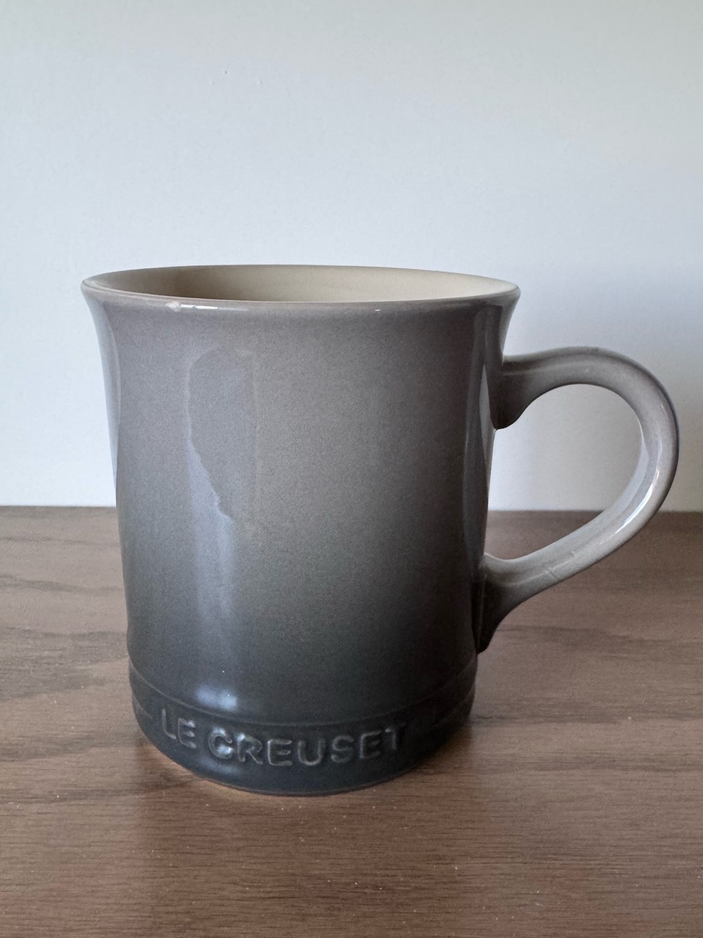 Le Creuset Oyster Grey Ombré Stoneware Single Tea Coffee Mug Cup 14oz 400ml